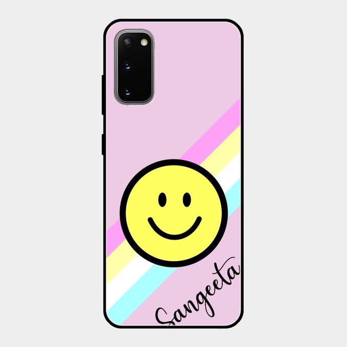 Smiley Glass Case Cover For Samsung Galaxy S20