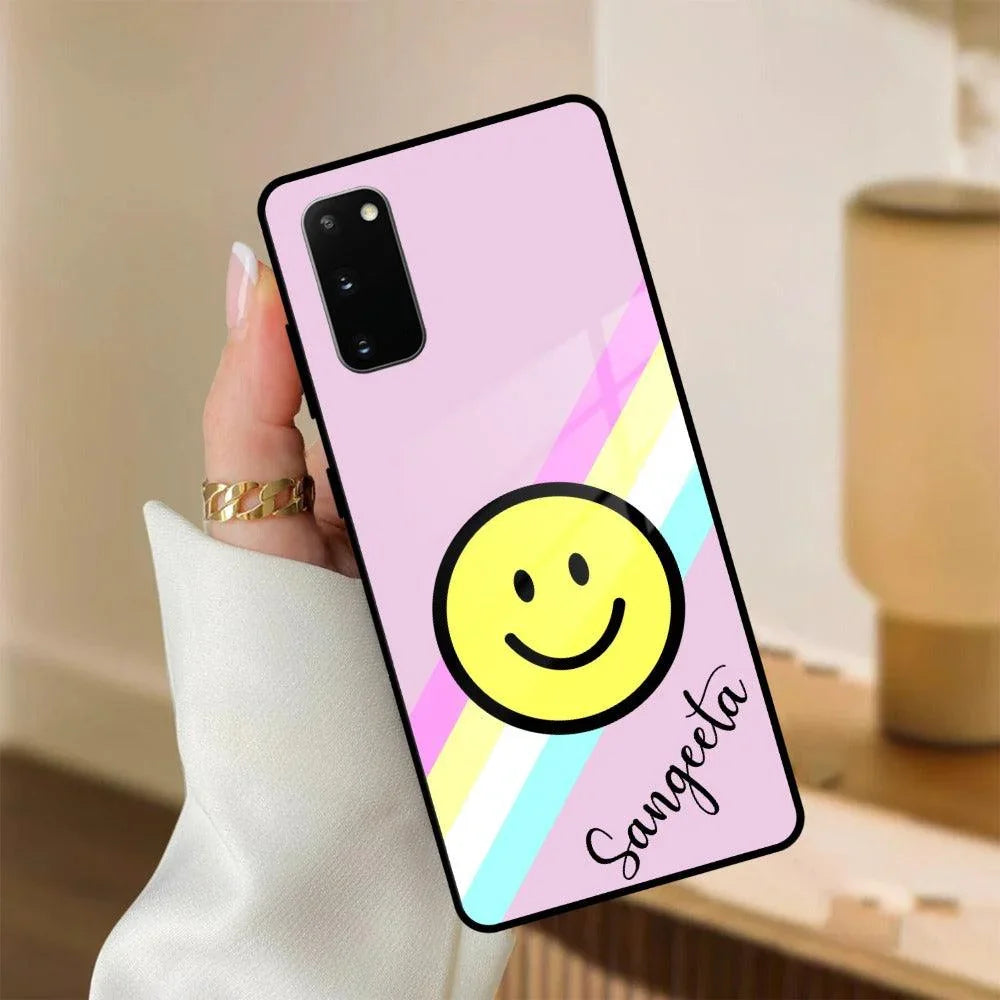Smiley Glass Case Cover For Samsung - ShopOnCliQ