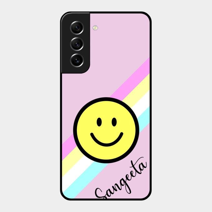 Smiley Glass Case Cover For Samsung Galaxy S21 Fe 5G