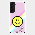 Smiley Glass Case Cover For Samsung Galaxy S22 Plus 5G