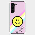 Smiley Glass Case Cover For Samsung Galaxy S23 Plus 5G