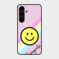 Smiley Glass Case Cover For Samsung Galaxy S25 Plus 5G