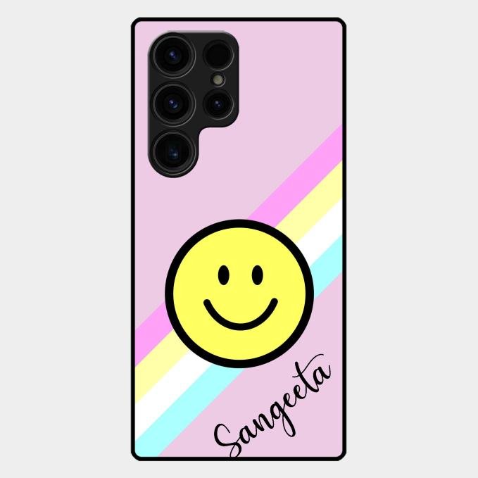 Smiley Glass Case Cover For Samsung Galaxy S26 Ultra 5G