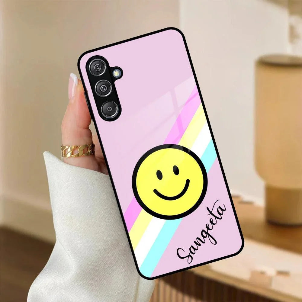 Smiley Glass Case Cover For Samsung - ShopOnCliQ