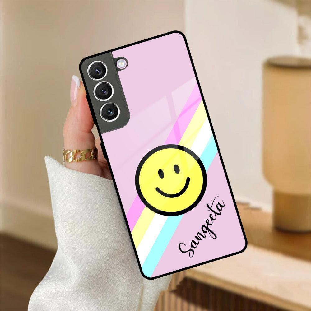 Smiley Glass Case Cover For Samsung - ShopOnCliQ