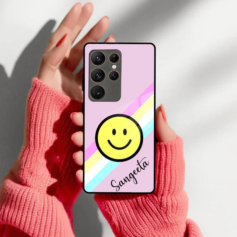 Smiley Glass Case Cover For Samsung - ShopOnCliQ