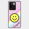 Smiley Glass Case Cover For Vivo T2 Pro 5G