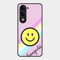 Smiley Glass Case Cover For Vivo T4 Lite 5G