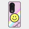 Smiley Glass Case Cover For Vivo T4 Ultra 5G