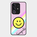 Smiley Glass Case Cover For Vivo T4X 5G