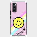 Smiley Glass Case Cover For Vivo V20 Se