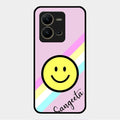 Smiley Glass Case Cover For Vivo V25 5G