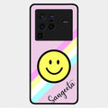 Smiley Glass Case Cover For Vivo X80 Pro 5G