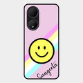 Smiley Glass Case Cover For Vivo Y100A 5G