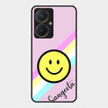 Smiley Glass Case Cover For Vivo Y27
