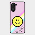 Smiley Glass Case Cover For Vivo Y28S 5G
