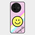 Smiley Glass Case Cover For Vivo Y39 5G