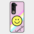 Smiley Glass Case Cover For Vivo Y400 5G