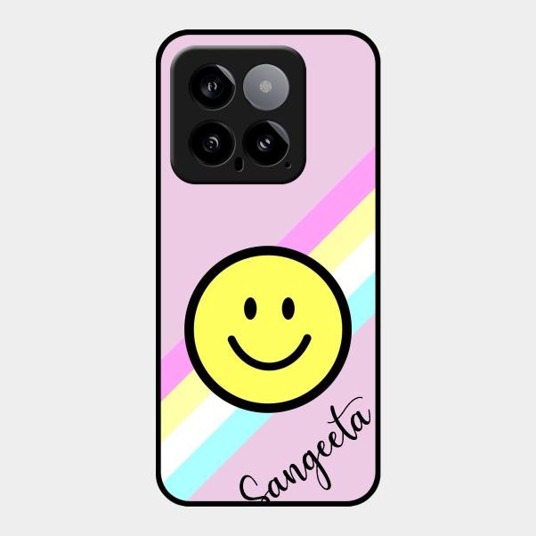 Smiley Glass Case Cover For Xiaomi 14 5G
