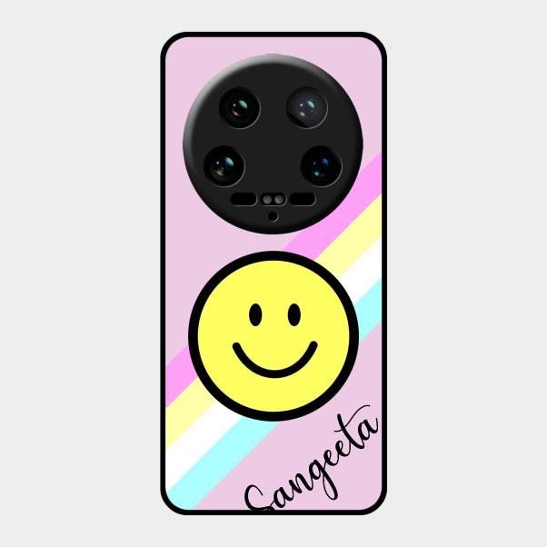 Smiley Glass Case Cover For Xiaomi 14 Ultra