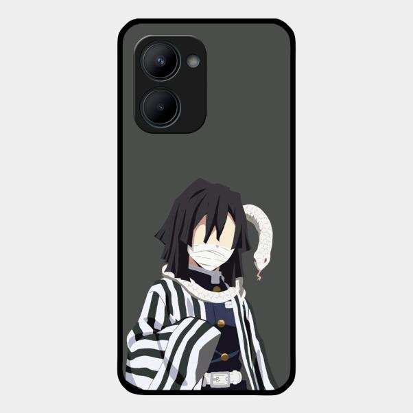 Snake Eyes Glass Case Cover For Realme C33 2023