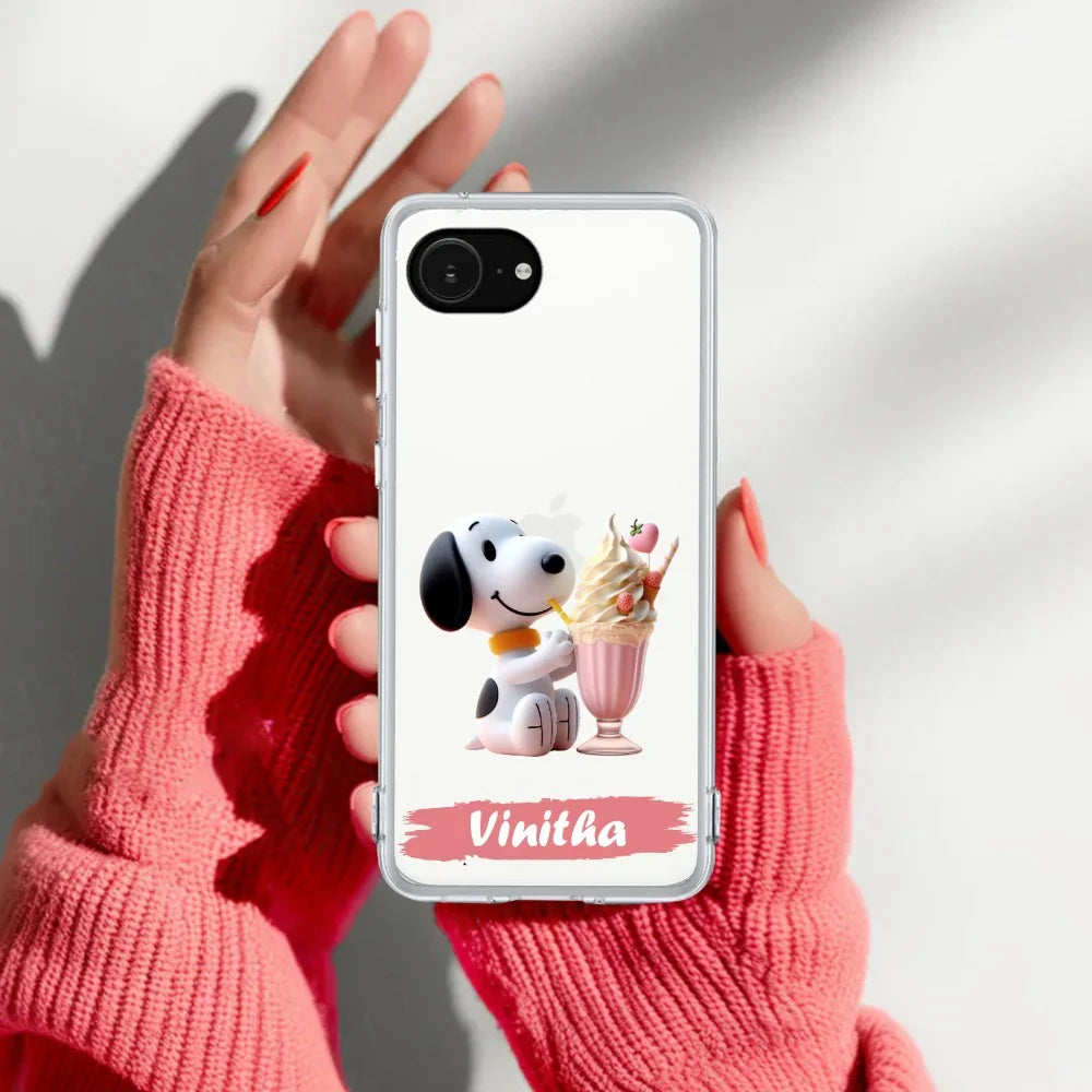 Snoopy Customize Transparent Silicon Case For iPhone - ShopOnCliQ