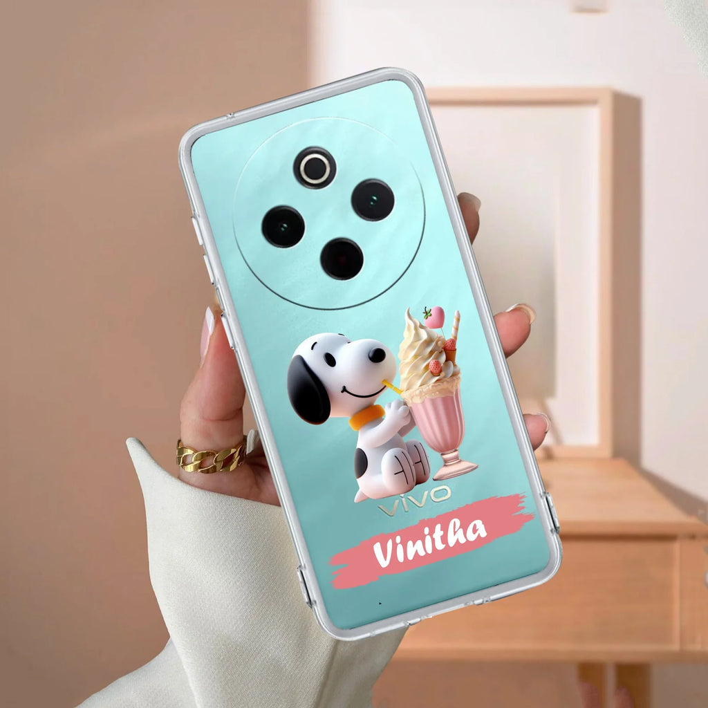 Snoopy Customize Transparent Silicon Case For iQOO Z10 5G
