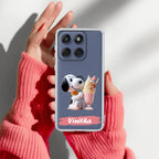 Snoopy Customize Transparent Silicon Case For Motorola