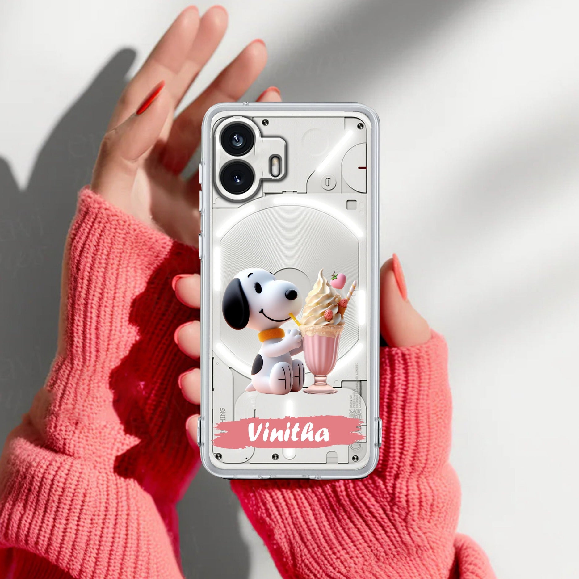 Snoopy Customize Anti Yellow Case For Nothing Phone 2