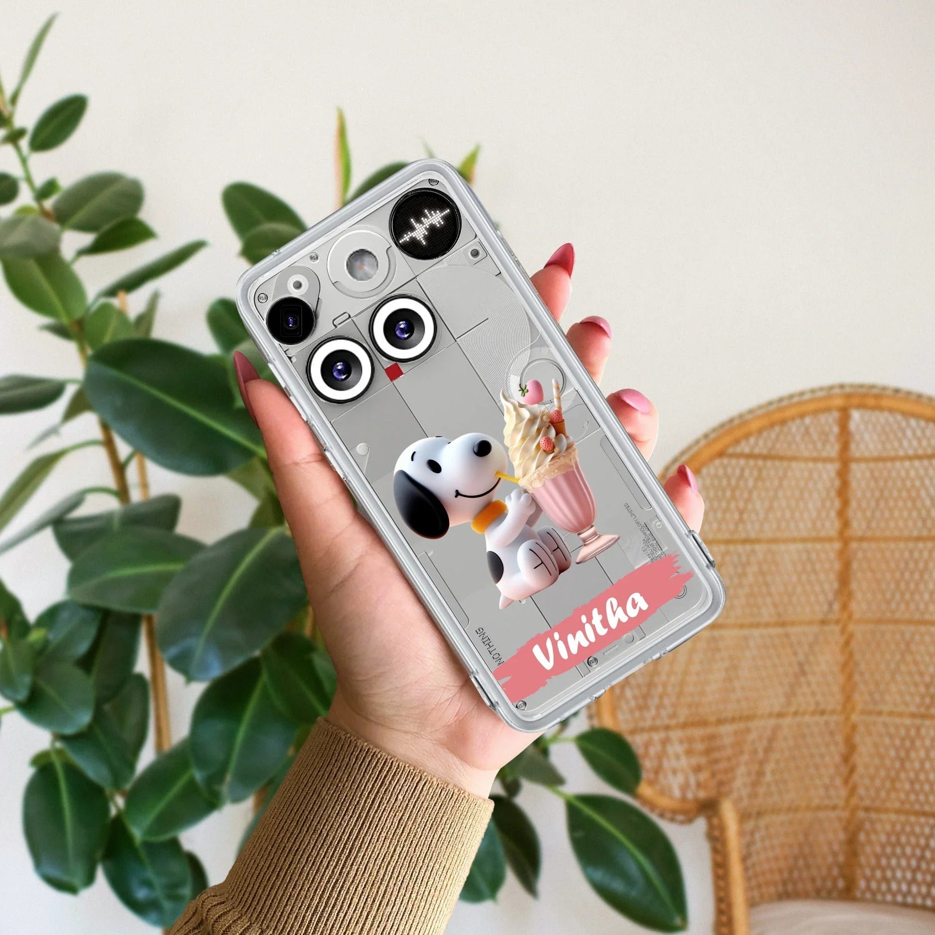 Snoopy Customize Transparent Silicon Case For Nothing - ShopOnCliQ