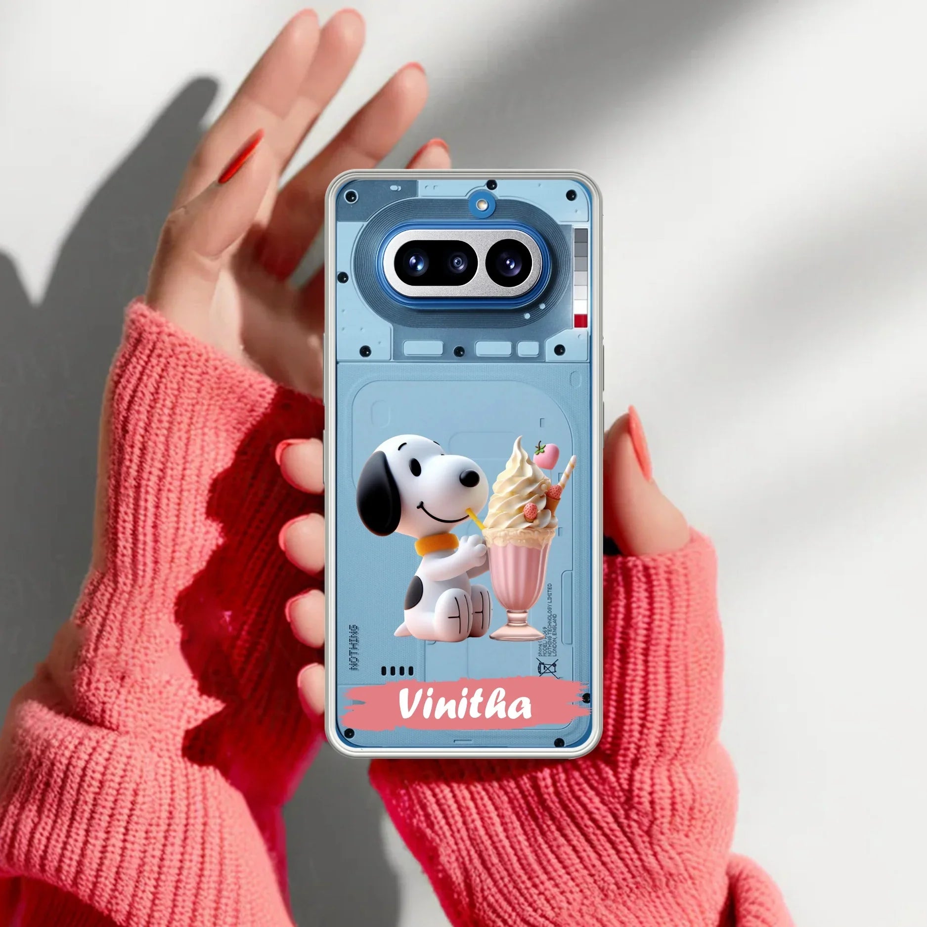 Snoopy Customize Transparent Silicon Case For Nothing