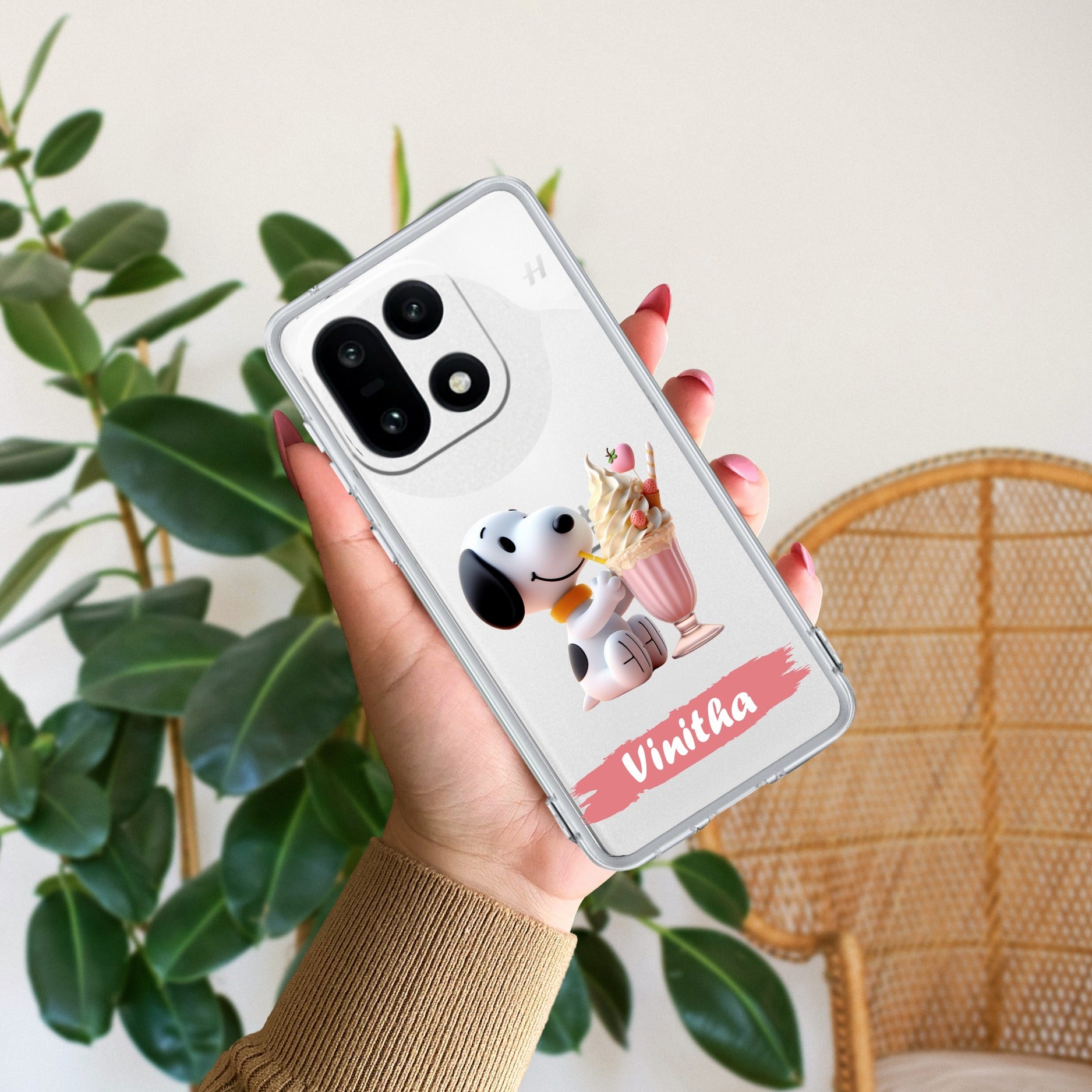 Snoopy Customize Anti Yellow Case For OnePlus 15 5G