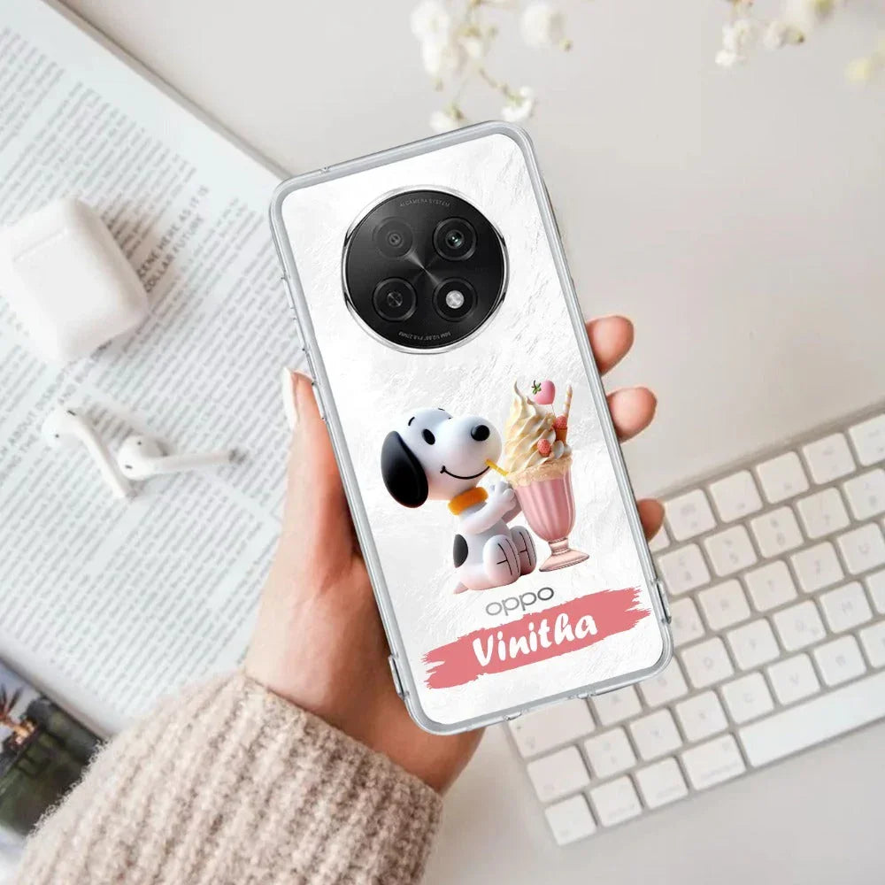Snoopy Customize Anti Yellow Case For Oppo F29 Pro 5G