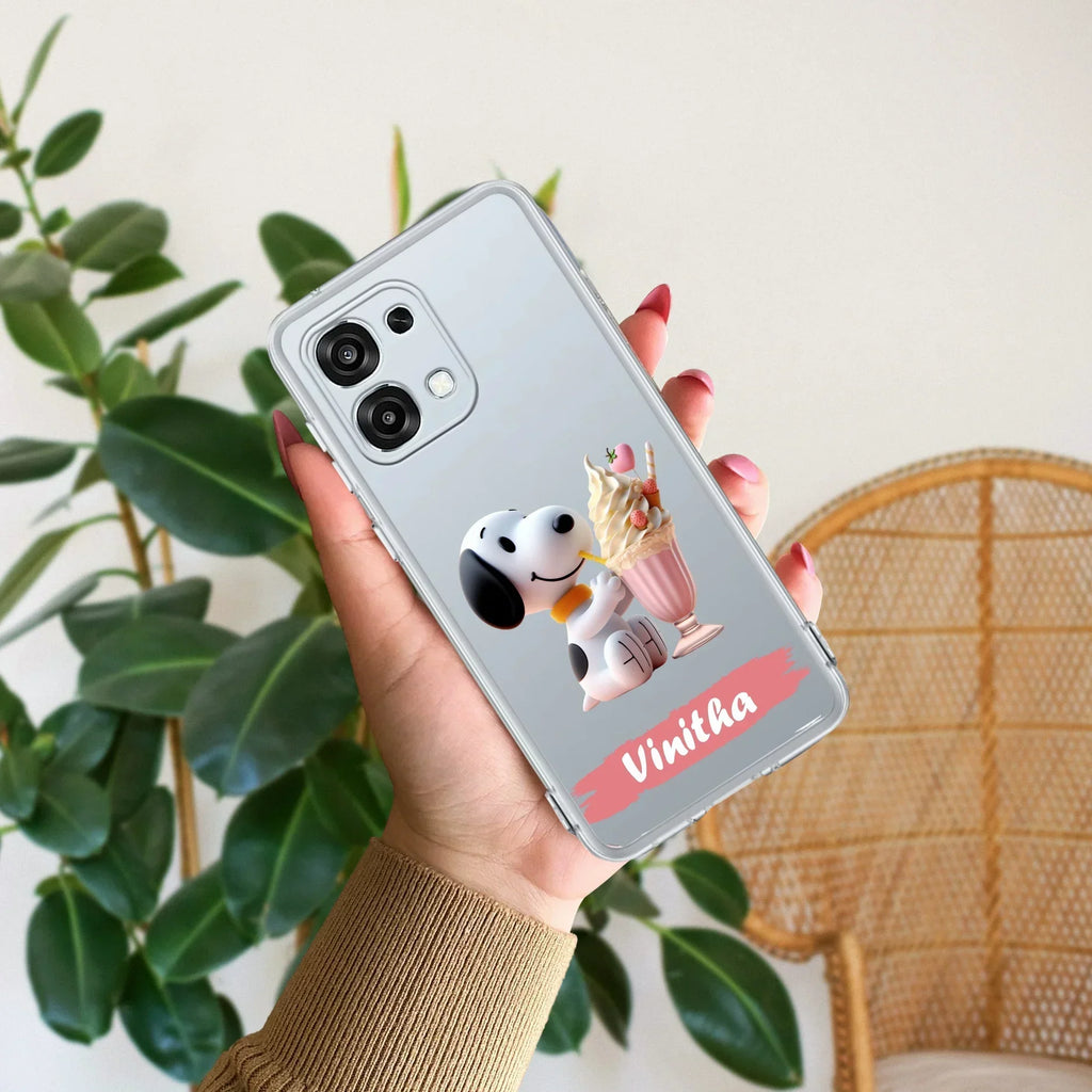 Snoopy Customize Anti Yellow Case For Oppo F31 5G