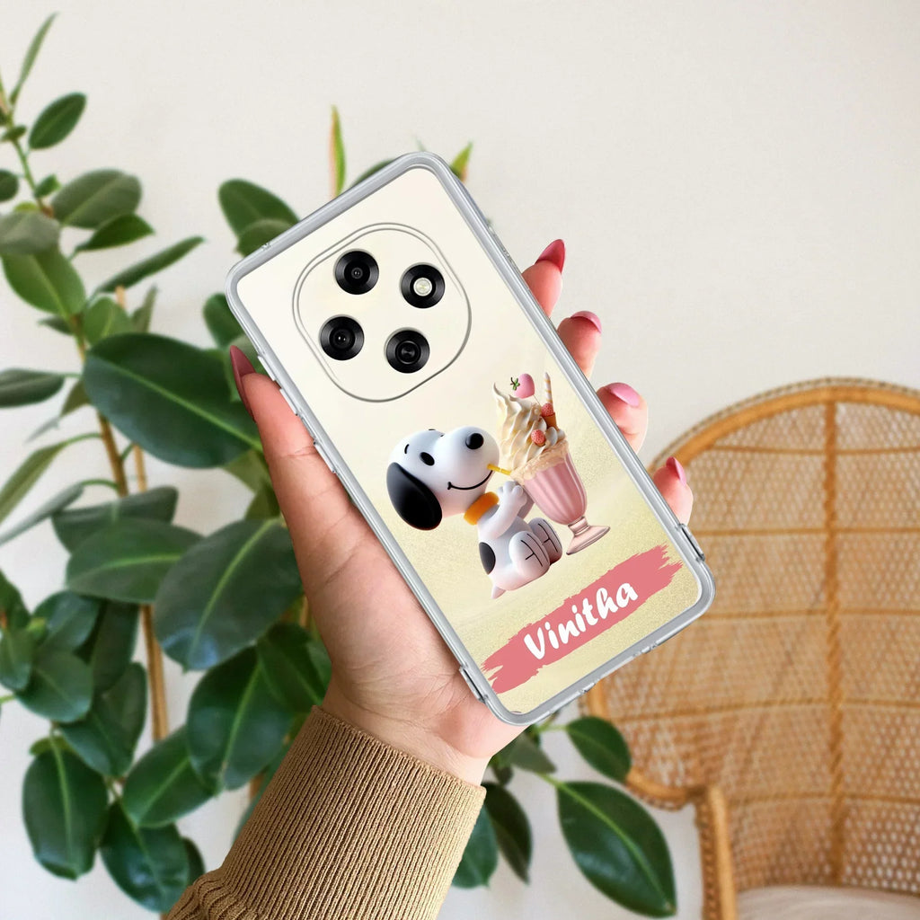Snoopy Customize Anti Yellow Case For Oppo F31 Pro 5G