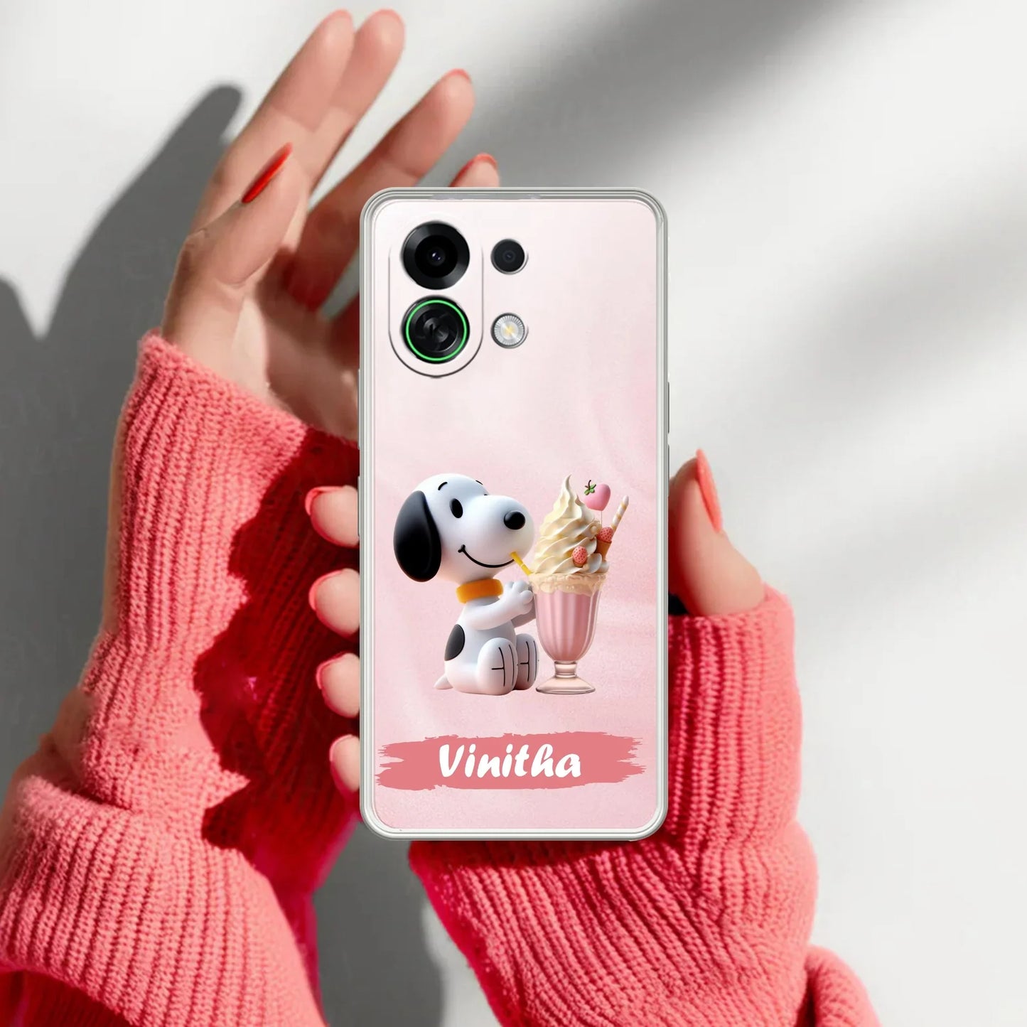 Snoopy Customize Transparent Silicon Case For Oppo - ShopOnCliQ