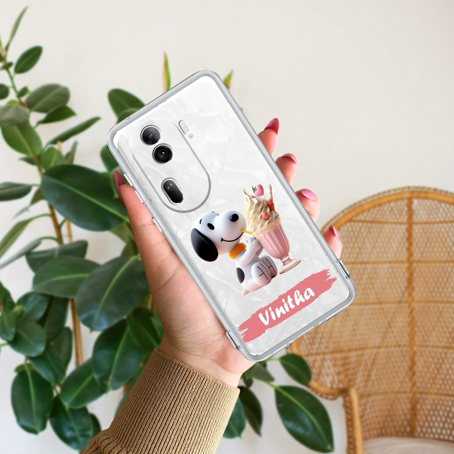 Snoopy Customize Transparent Silicon Case For Oppo - ShopOnCliQ
