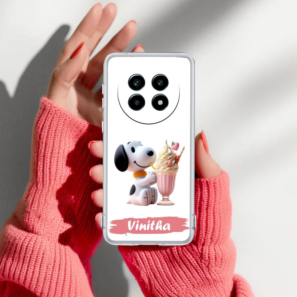 Snoopy Customize Anti Yelllow Case For Realme 14 Pro Lite 5G