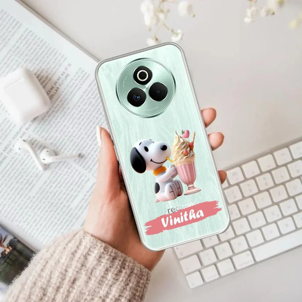 Snoopy Customize Anti Yelllow Case For Realme P3 Pro 5G
