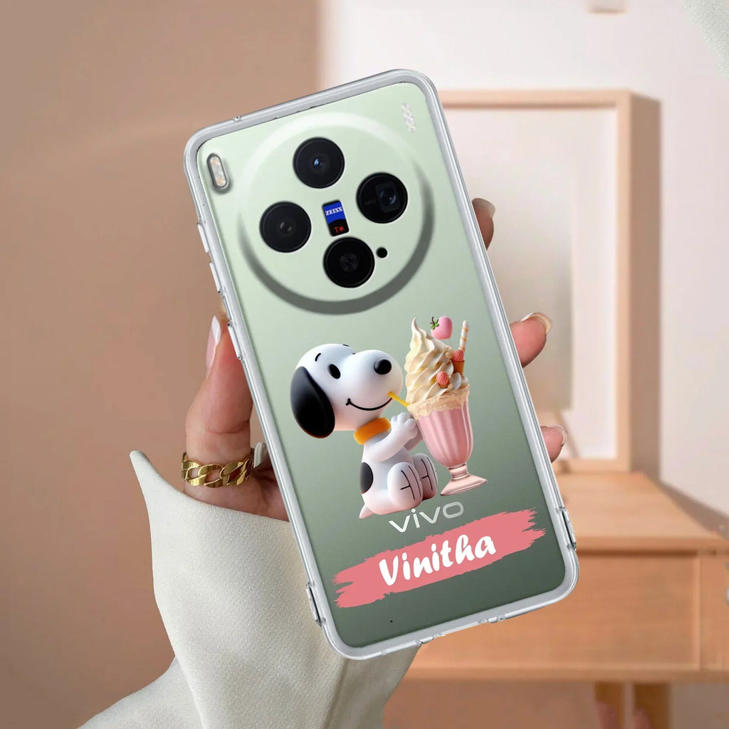 Snoopy Customize Transparent Silicon Case For Vivo X300 5G