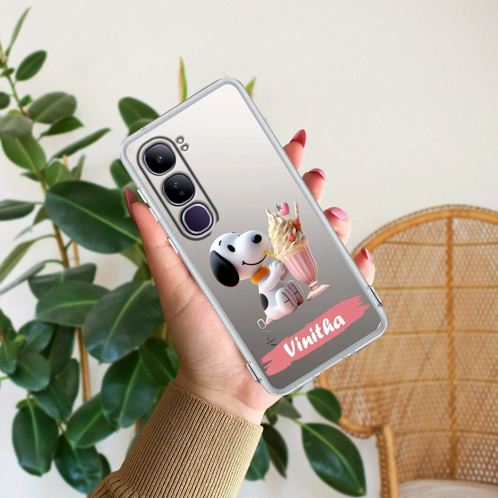 Snoopy Customize Transparent Silicon Case For Vivo Y39 5G