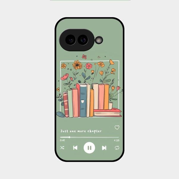 Soft Volume Stories Glass Case Cover For Google Pixel 9A 5G