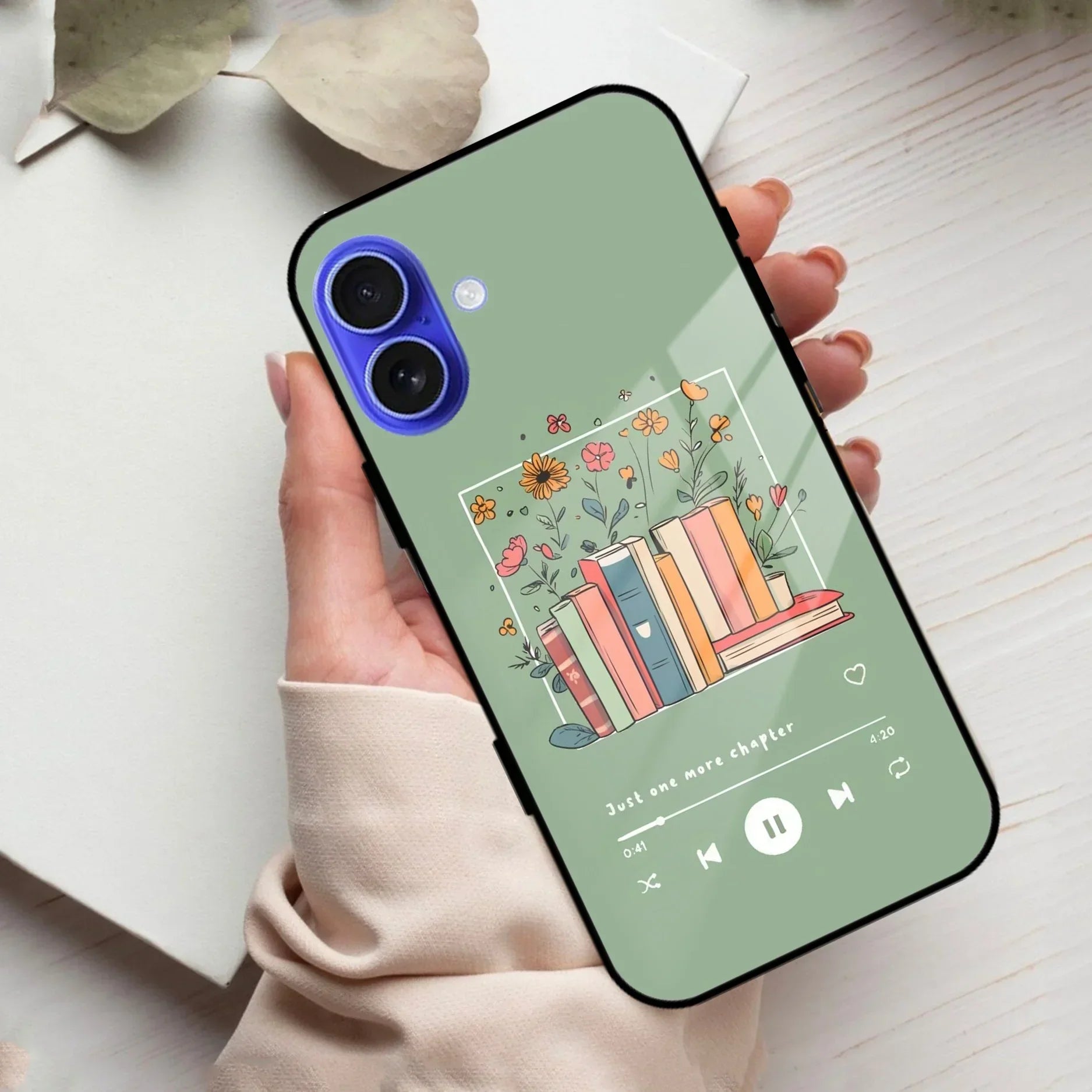 Soft Volume Stories Glass Case Cover For iPhone - ShopOnCliQ