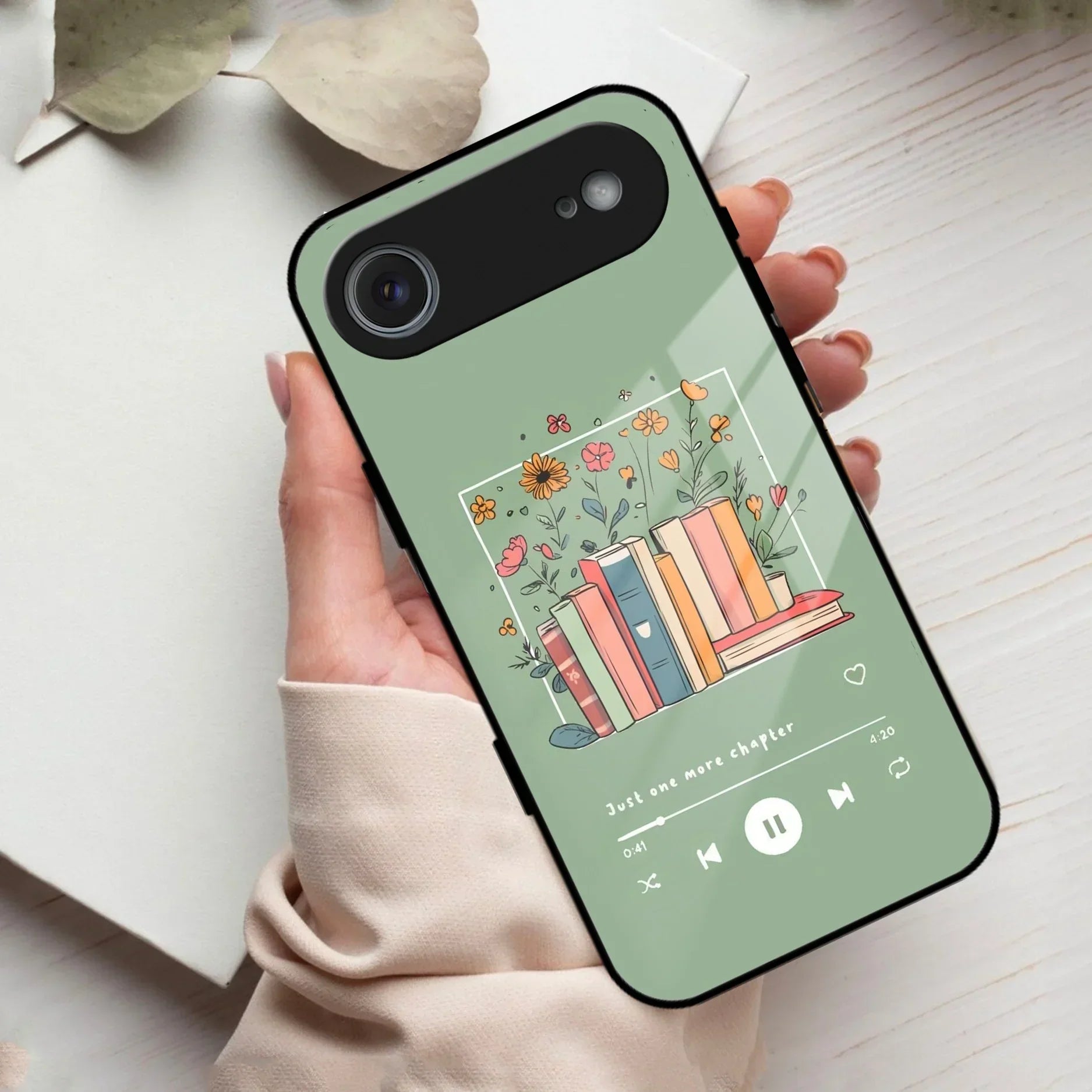 Soft Volume Stories Glass Case Cover For iPhone - ShopOnCliQ