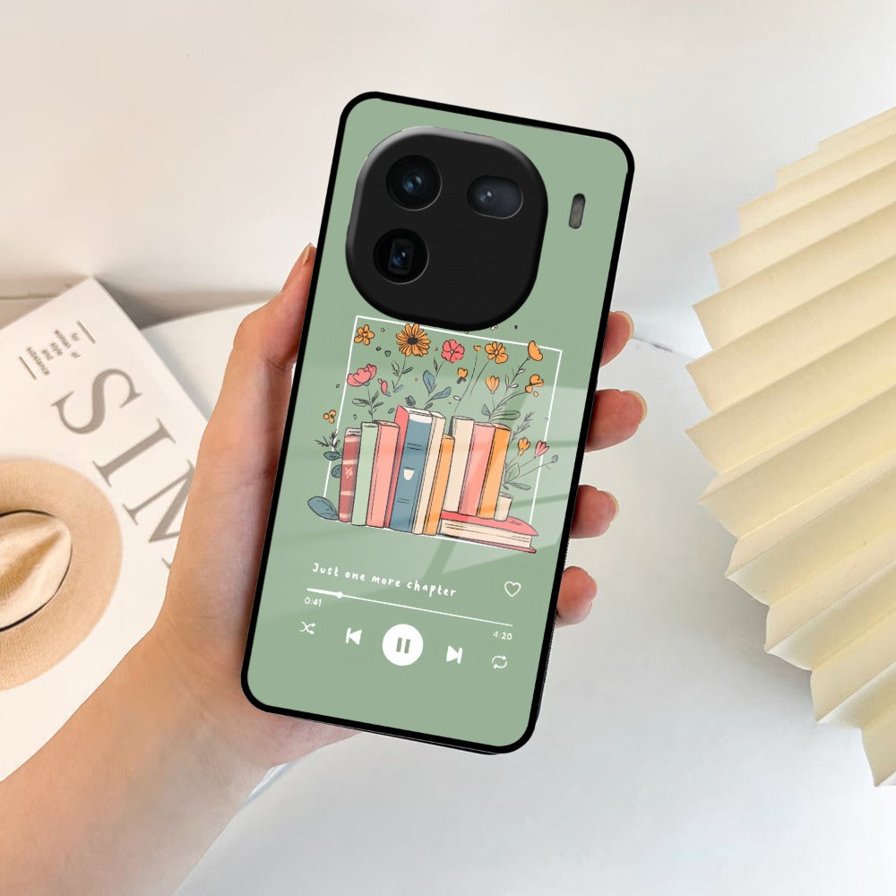 Soft Volume Stories Glass Case Cover For iQOO