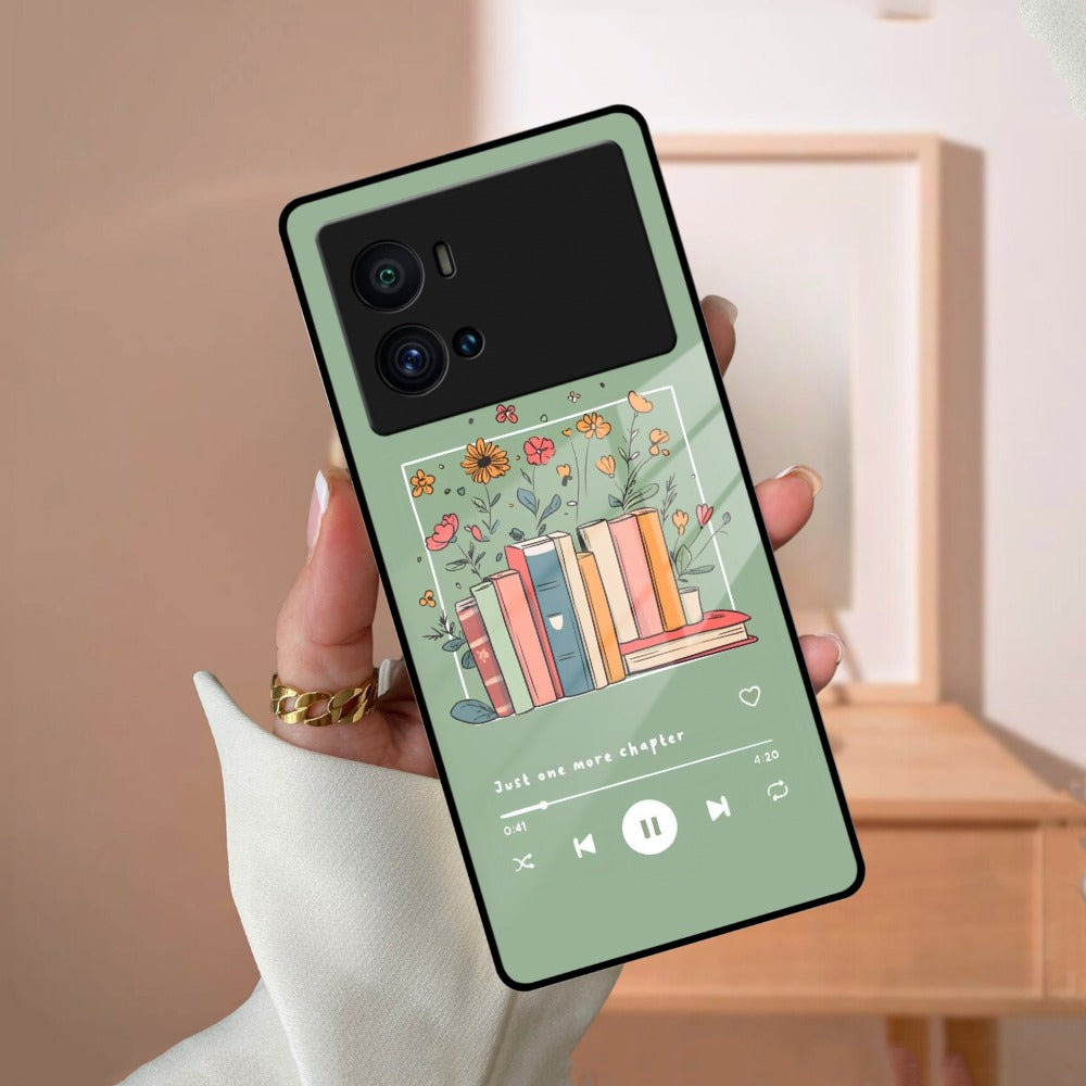 Soft Volume Stories Glass Case Cover For iQOO