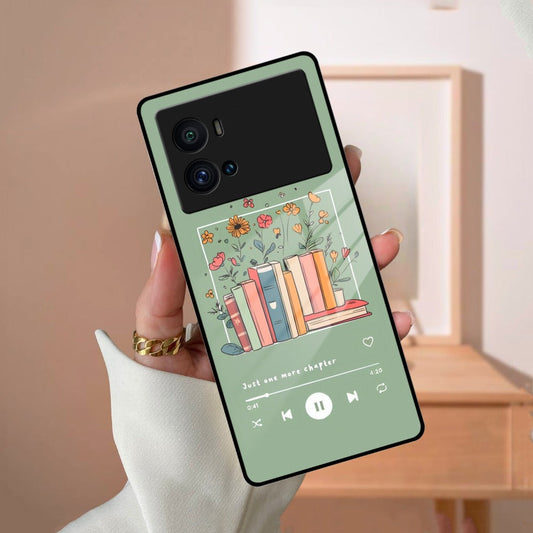 Soft Volume Stories Glass Case Cover For iQOO