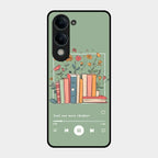 Soft Volume Stories Glass Case Cover For Iqoo Z10 Lite