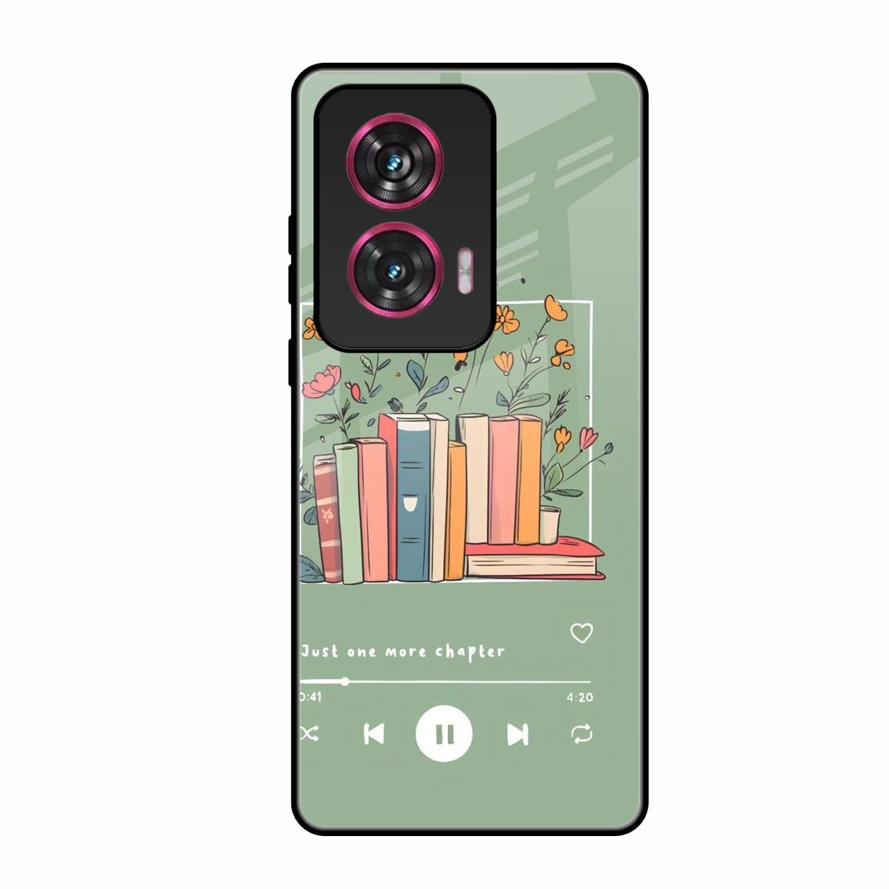 Soft Volume Stories Glass Case Cover For Motorola Edge 50 Fusion 5G