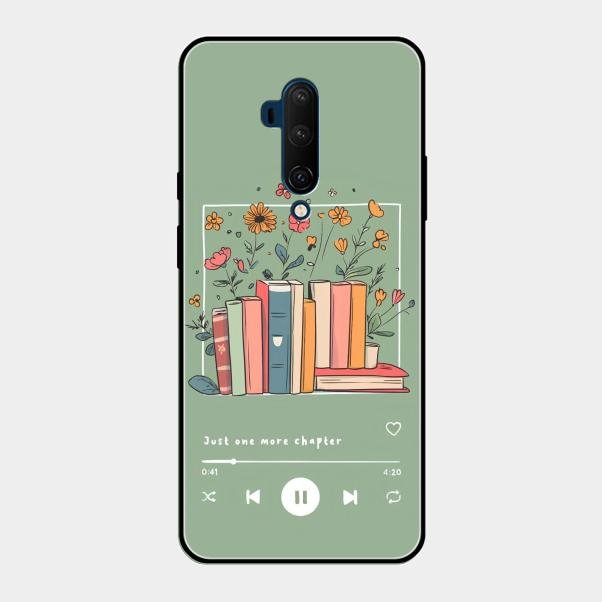 Soft Volume Stories Glass Case Cover For Oneplus 7T Pro